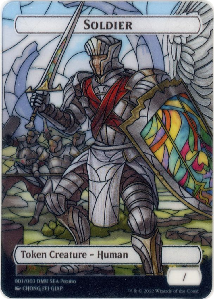 Soldier (PTDMU-001) - Dominaria United Southeast Asia Tokens: (Full Art) - Premium MTG Single from Wizards of the Coast - Just $15.05! Shop now at Game Crave Tournament Store