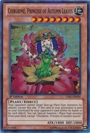 Chirubime, Princess of Autumn Leaves (LVAL-EN039) - Legacy of the Valiant Unlimited - Premium Yugioh Single from Konami - Just $0.25! Shop now at Game Crave Tournament Store