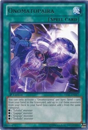 Onomatopaira (LVAL-EN067) - Legacy of the Valiant 1st Edition - Premium Yugioh Single from Konami - Just $0.68! Shop now at Game Crave Tournament Store