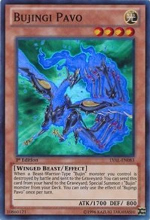 Bujingi Pavo (LVAL-EN083) - Legacy of the Valiant Unlimited - Premium Yugioh Single from Konami - Just $0.25! Shop now at Game Crave Tournament Store
