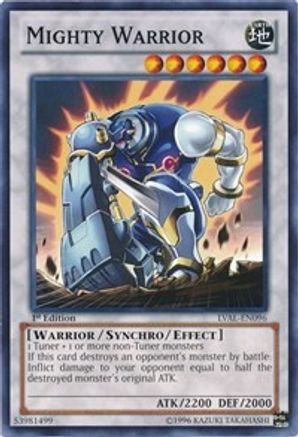 Mighty Warrior (LVAL-EN096) - Legacy of the Valiant 1st Edition - Premium Yugioh Single from Konami - Just $0.25! Shop now at Game Crave Tournament Store