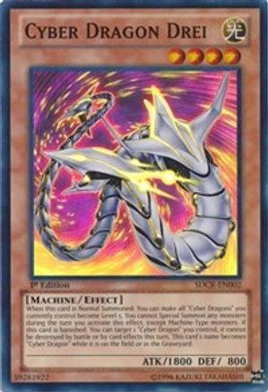 Game Crave Tournament Store - Cyber Dragon Drei (SDCR-EN002) - Structure Deck: Cyber Dragon Revolution 1st Edition Game Crave Tournament Store - Cyber Dragon Drei (SDCR-EN002) - Structure Deck: Cyber Dragon Revolution 1st Edition