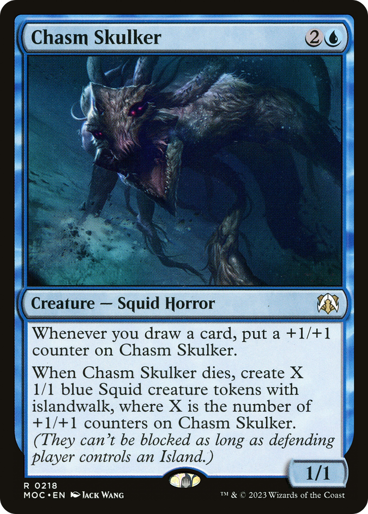 Chasm Skulker (MOC-218) - March of the Machine Commander - Premium MTG Single from Wizards of the Coast - Just $0.25! Shop now at Game Crave Tournament Store
