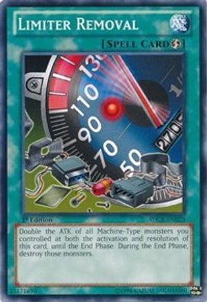 Limiter Removal (SDCR-EN023) - Structure Deck: Cyber Dragon Revolution 1st Edition - Premium Yugioh Single from Konami - Just $0.25! Shop now at Game Crave Tournament Store