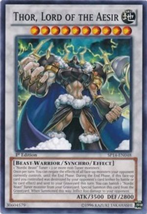Thor, Lord of the Aesir (SP14-EN048) - Star Pack 2014 1st Edition - Premium Yugioh Single from Konami - Just $0.28! Shop now at Game Crave Tournament Store
