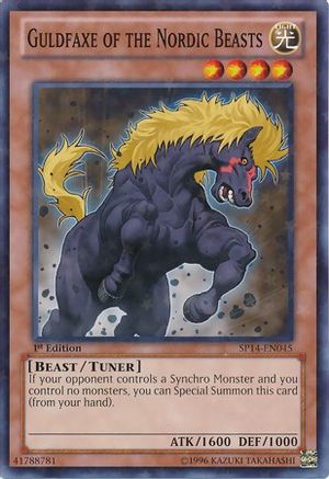 Guldfaxe of the Nordic Beasts (Starfoil) (SP14-EN045) - Star Pack 2014 1st Edition - Premium Yugioh Single from Konami - Just $0.25! Shop now at Game Crave Tournament Store