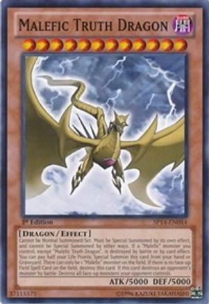 Malefic Truth Dragon (SP14-EN044) - Star Pack 2014 1st Edition - Premium Yugioh Single from Konami - Just $0.40! Shop now at Game Crave Tournament Store