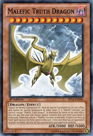Malefic Truth Dragon (Starfoil) (SP14-EN044) - Star Pack 2014 1st Edition - Premium Yugioh Single from Konami - Just $1.14! Shop now at Game Crave Tournament Store