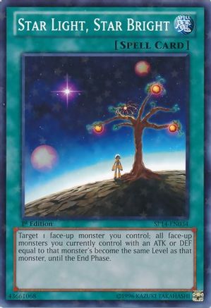Star Light, Star Bright (Starfoil) (SP14-EN034) - Star Pack 2014 1st Edition - Premium Yugioh Single from Konami - Just $0.25! Shop now at Game Crave Tournament Store