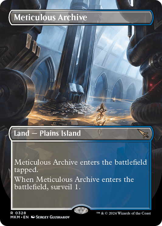 Meticulous Archive (MKM-328) - Murders at Karlov Manor (Borderless) - Premium MTG Single from Wizards of the Coast - Just $9.36! Shop now at Game Crave Tournament Store
