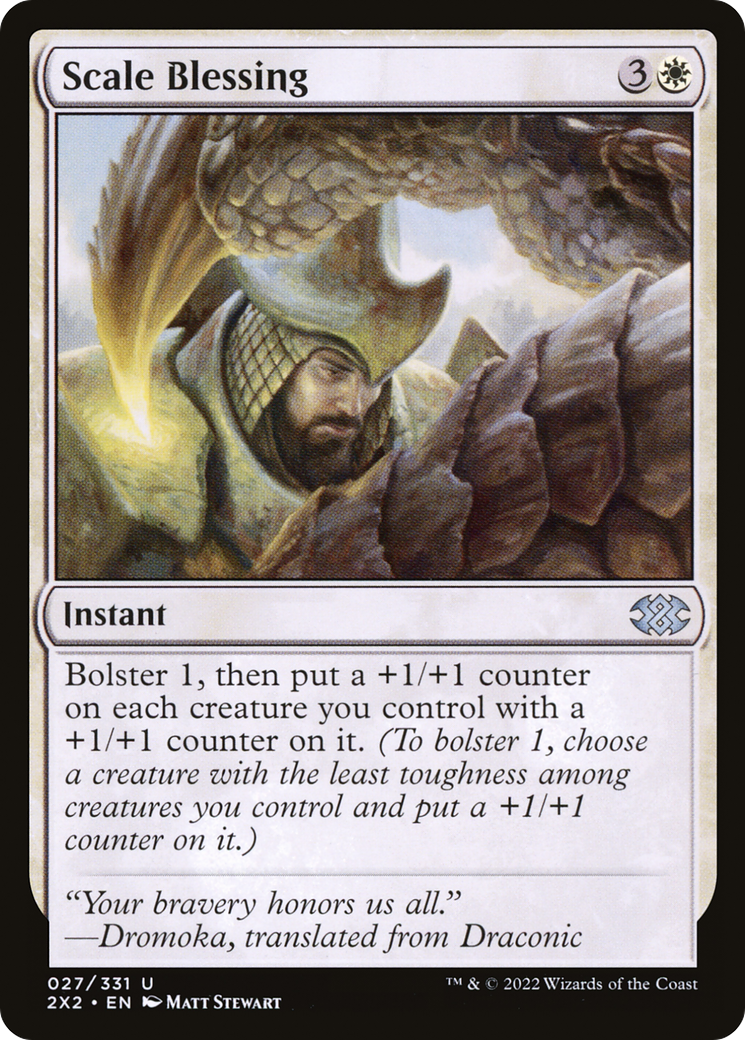 Scale Blessing (2X2-027) - Double Masters 2022 Foil - Premium MTG Single from Wizards of the Coast - Just $0.08! Shop now at Game Crave Tournament Store