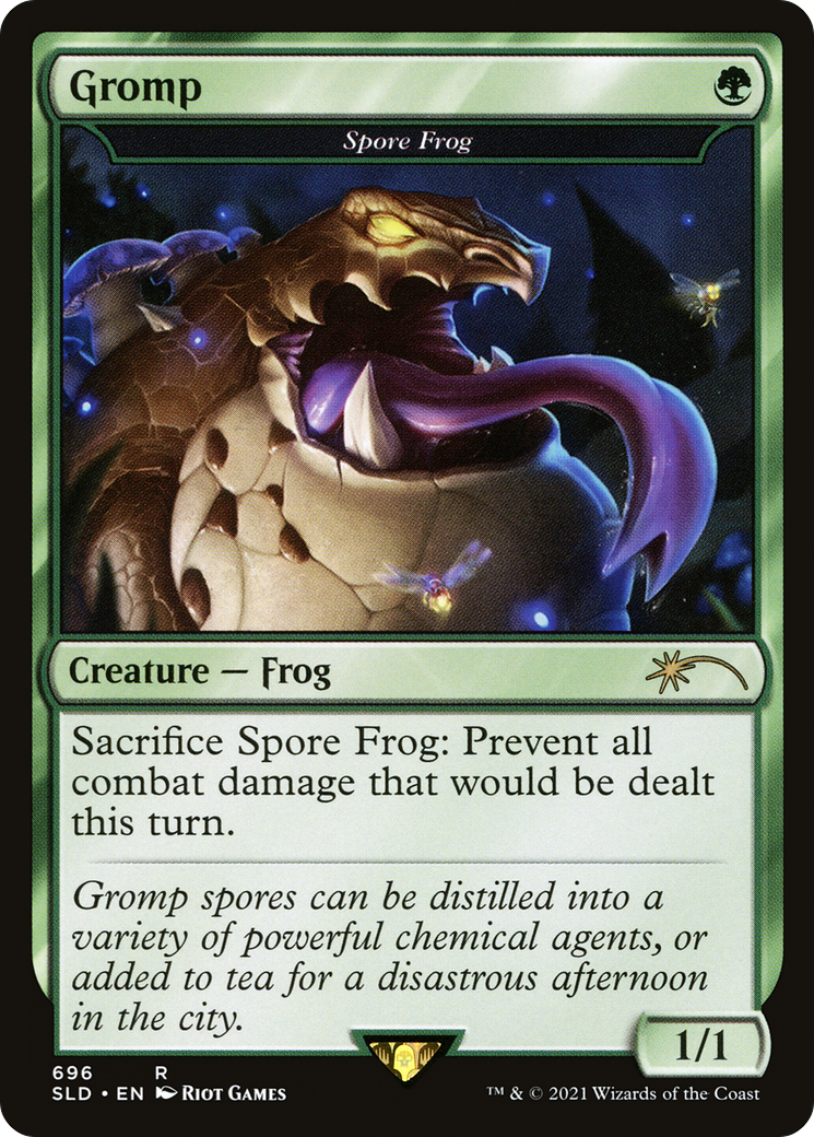 Spore Frog (SLD-696) - Secret Lair Drop / Gromp Foil - Premium MTG Single from Wizards of the Coast - Just $1.68! Shop now at Game Crave Tournament Store