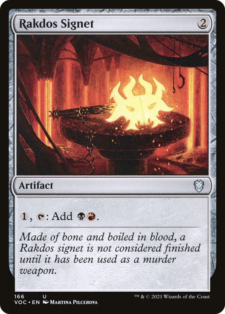 Rakdos Signet (VOC-166) - Crimson Vow Commander - Premium MTG Single from Wizards of the Coast - Just $0.89! Shop now at Game Crave Tournament Store