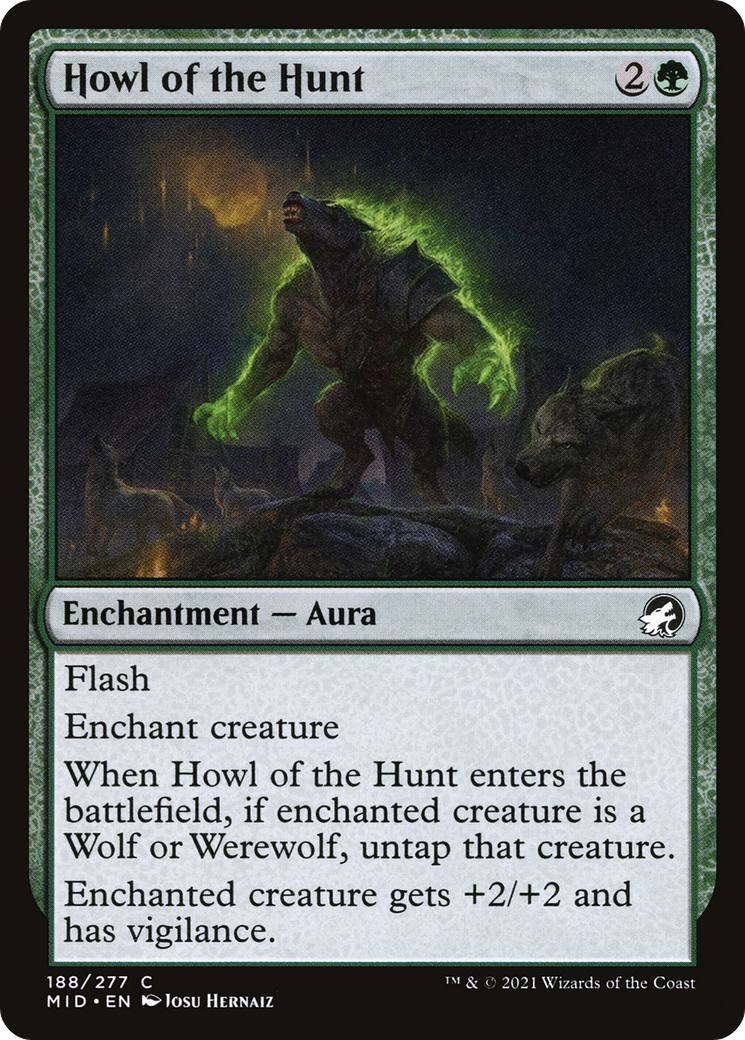 Howl of the Hunt (MID-188) - Innistrad: Midnight Hunt - Premium MTG Single from Wizards of the Coast - Just $0.08! Shop now at Game Crave Tournament Store