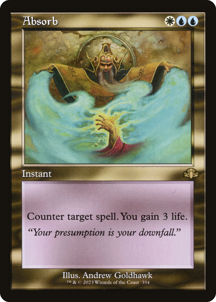 Absorb (DMR-354) - Dominaria Remastered Foil - Premium MTG Single from Wizards of the Coast - Just $0.10! Shop now at Game Crave Tournament Store