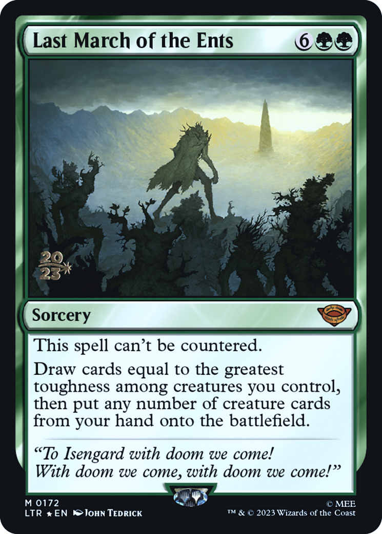 Last March of the Ents (PLTR-172S) - Tales of Middle-earth Promos Foil - Premium MTG Single from Wizards of the Coast - Just $5.98! Shop now at Game Crave Tournament Store