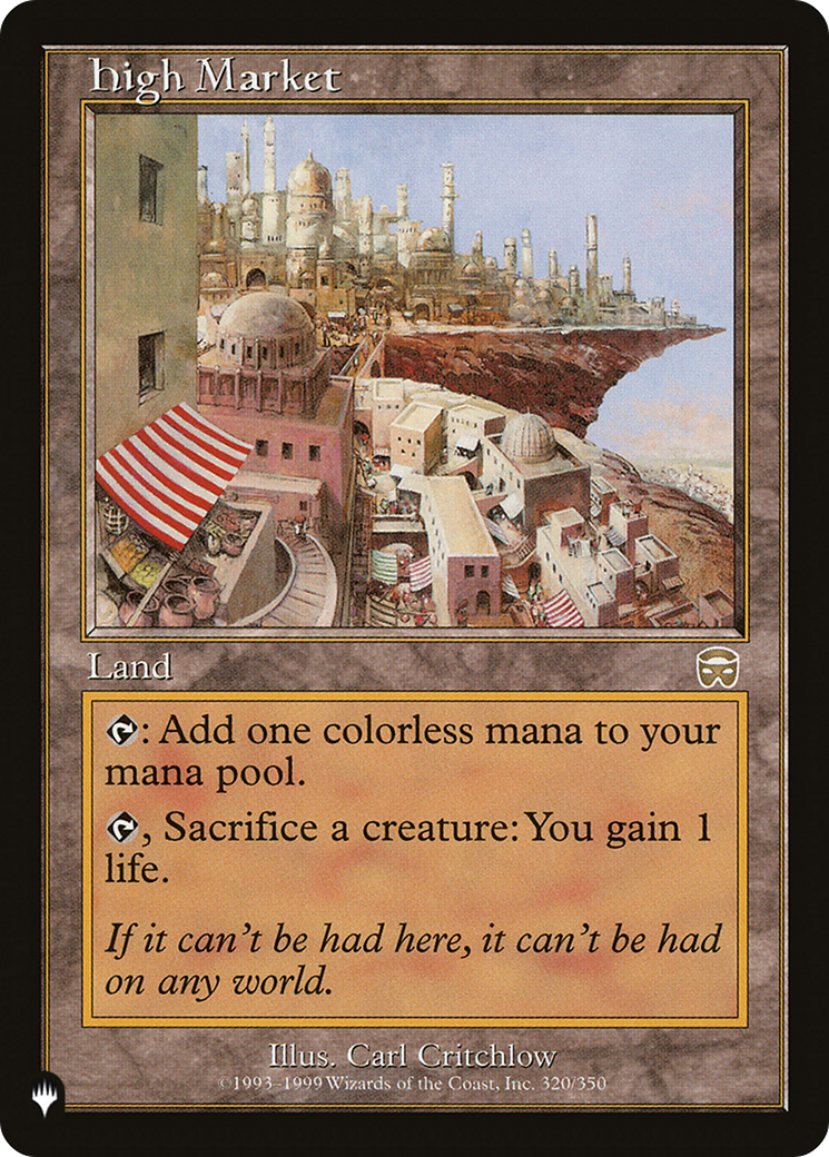 High Market (PLIST-1084) - The List - Premium MTG Single from Wizards of the Coast - Just $1.40! Shop now at Game Crave Tournament Store