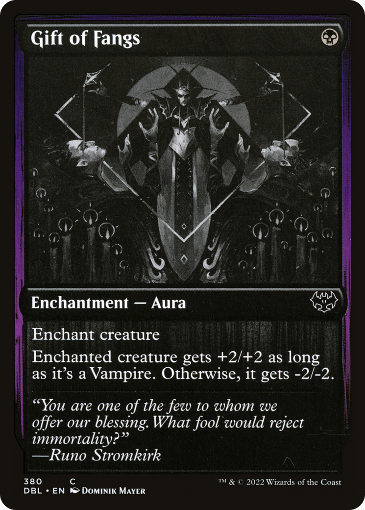 Gift of Fangs (DBL-380) - Innistrad: Double Feature - Premium MTG Single from Wizards of the Coast - Just $0.08! Shop now at Game Crave Tournament Store