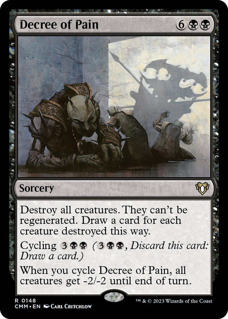 Decree of Pain (CMM-148) - Commander Masters - Premium MTG Single from Wizards of the Coast - Just $0.08! Shop now at Game Crave Tournament Store