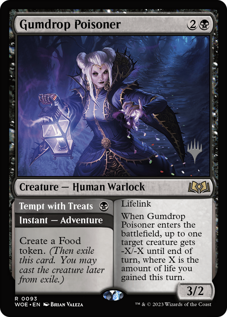 Gumdrop Poisoner // Tempt with Treats (PWOE-93P) - Wilds of Eldraine Promos Foil - Premium MTG Single from Wizards of the Coast - Just $0.25! Shop now at Game Crave Tournament Store