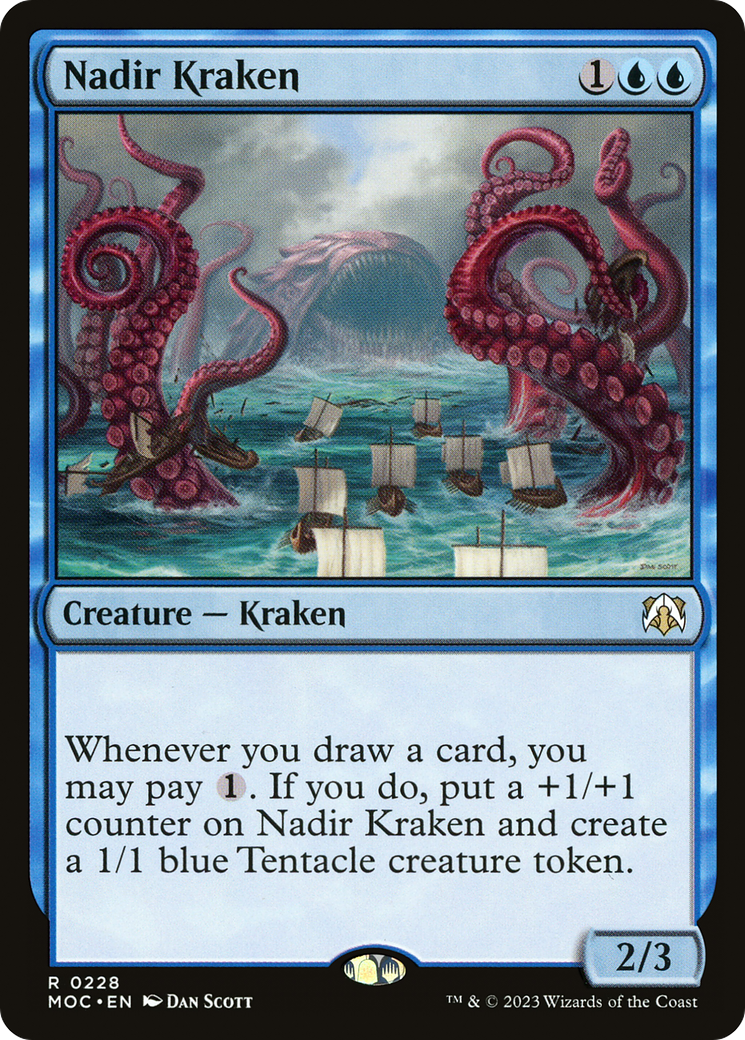 Nadir Kraken (MOC-228) - March of the Machine Commander - Premium MTG Single from Wizards of the Coast - Just $0.08! Shop now at Game Crave Tournament Store