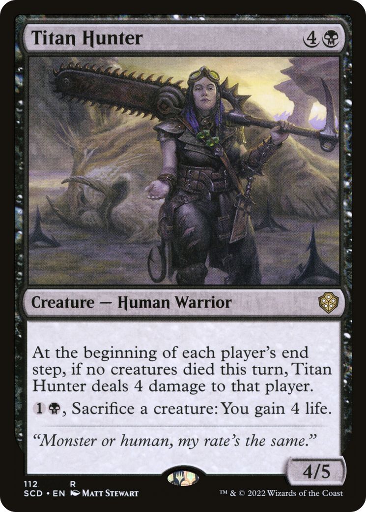 Titan Hunter (SCD-112) - Starter Commander Decks - Premium MTG Single from Wizards of the Coast - Just $0.08! Shop now at Game Crave Tournament Store