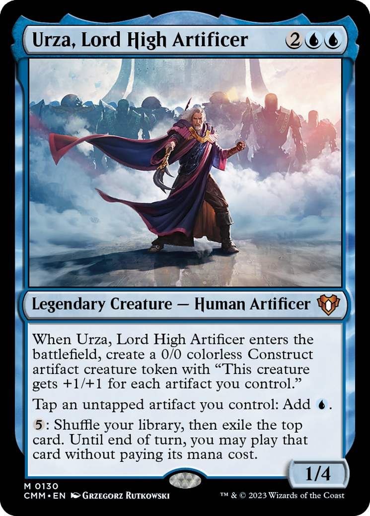 Urza, Lord High Artificer (CMM-130) - Commander Masters Foil - Premium MTG Single from Wizards of the Coast - Just $3.30! Shop now at Game Crave Tournament Store