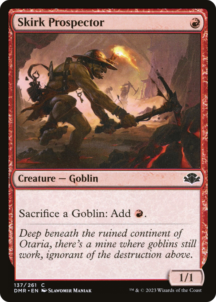 Skirk Prospector (DMR-137) - Dominaria Remastered Foil - Premium MTG Single from Wizards of the Coast - Just $0.12! Shop now at Game Crave Tournament Store