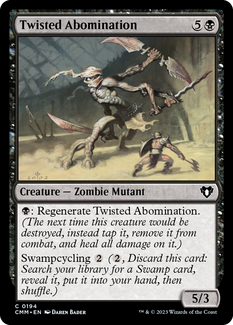 Twisted Abomination (CMM-194) - Commander Masters - Premium MTG Single from Wizards of the Coast - Just $0.08! Shop now at Game Crave Tournament Store