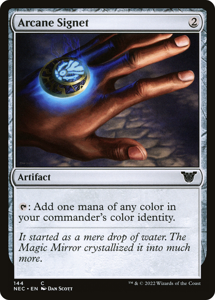 Arcane Signet (NEC-144) - Neon Dynasty Commander - Premium MTG Single from Wizards of the Coast - Just $0.15! Shop now at Game Crave Tournament Store