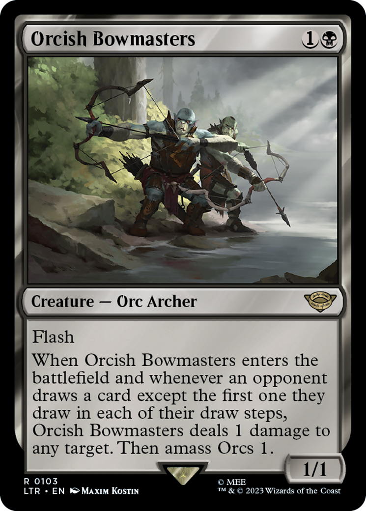 Orcish Bowmasters (LTR-103) - The Lord of the Rings: Tales of Middle-earth - Premium MTG Single from Wizards of the Coast - Just $6.60! Shop now at Game Crave Tournament Store