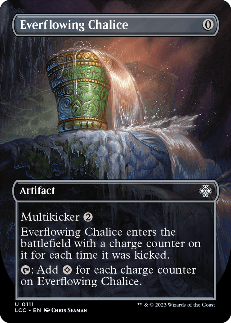Everflowing Chalice (LCC-111) - The Lost Caverns of Ixalan Commander (Borderless) Foil - Premium MTG Single from Wizards of the Coast - Just $1.21! Shop now at Game Crave Tournament Store