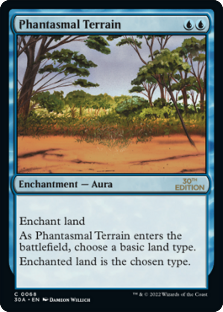 Phantasmal Terrain (30A-068) - 30th Anniversary Edition - Premium MTG Single from Wizards of the Coast - Just $0.35! Shop now at Game Crave Tournament Store