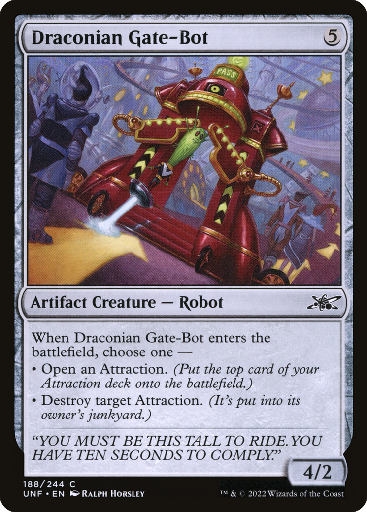 Draconian Gate-Bot (UNF-188) - Unfinity - Premium MTG Single from Wizards of the Coast - Just $0.08! Shop now at Game Crave Tournament Store