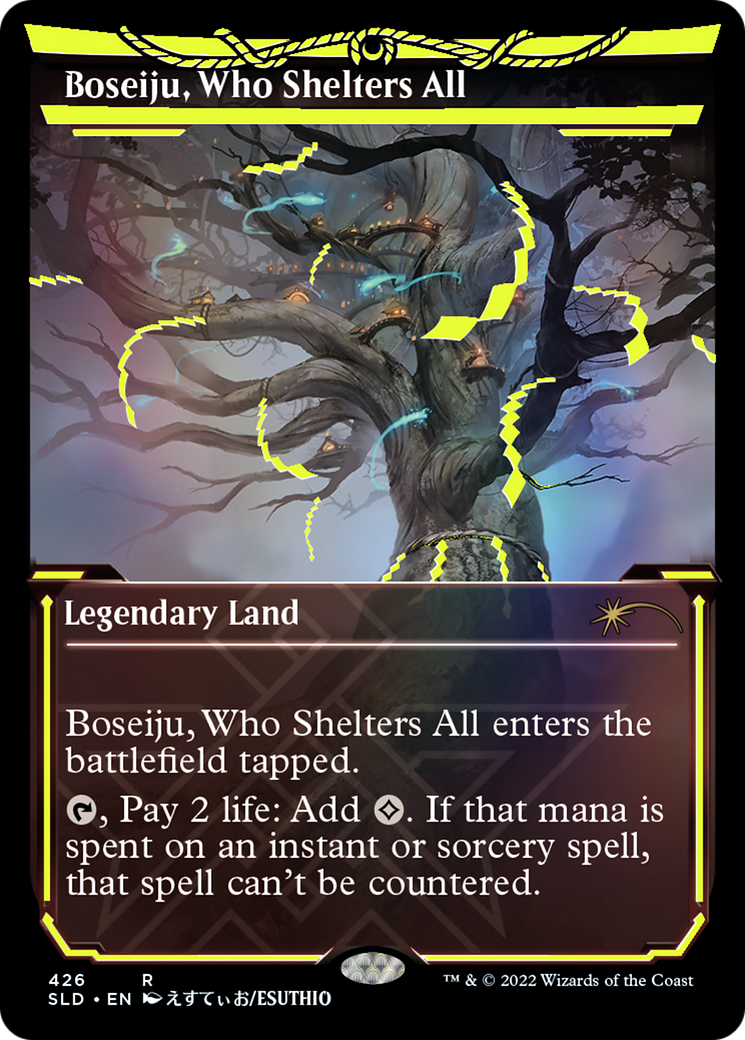Boseiju, Who Shelters All (SLD-426) - Secret Lair Drop: (Showcase) Foil - Premium MTG Single from Wizards of the Coast - Just $3.19! Shop now at Game Crave Tournament Store
