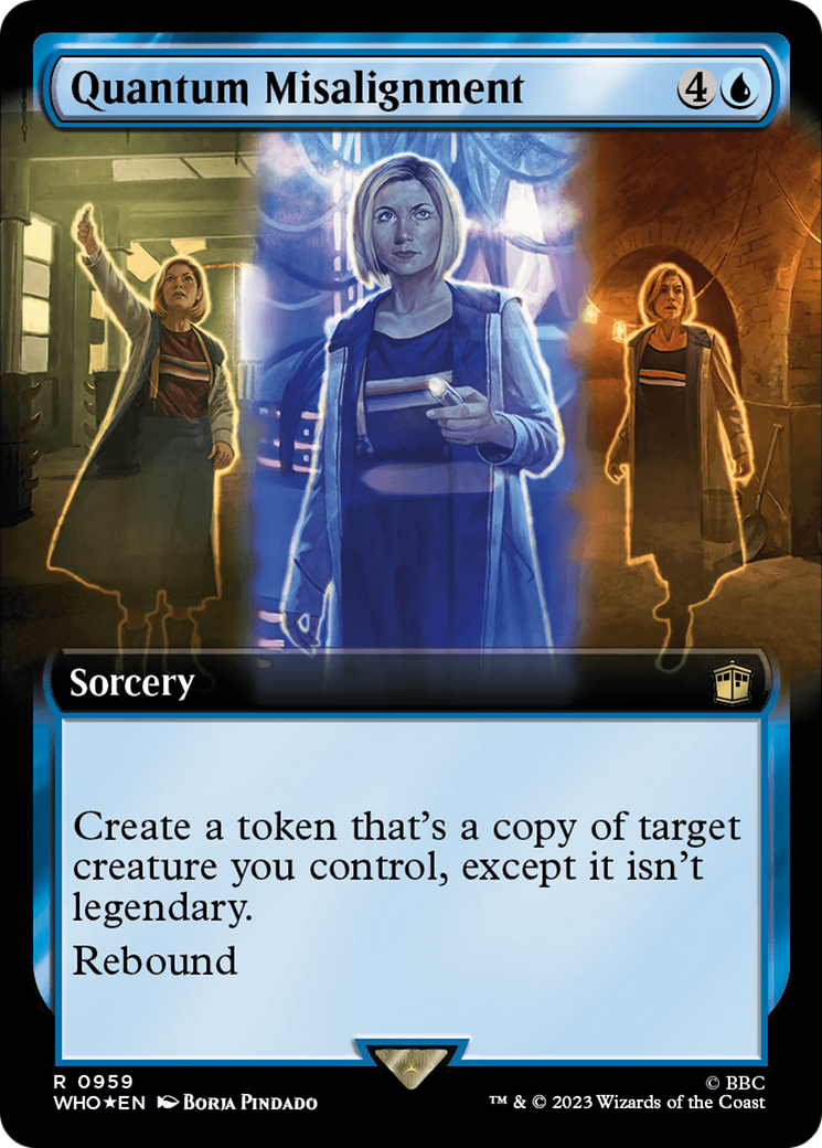 Quantum Misalignment (WHO-959) - Doctor Who: (Extended Art) Foil - Premium MTG Single from Wizards of the Coast - Just $3.88! Shop now at Game Crave Tournament Store