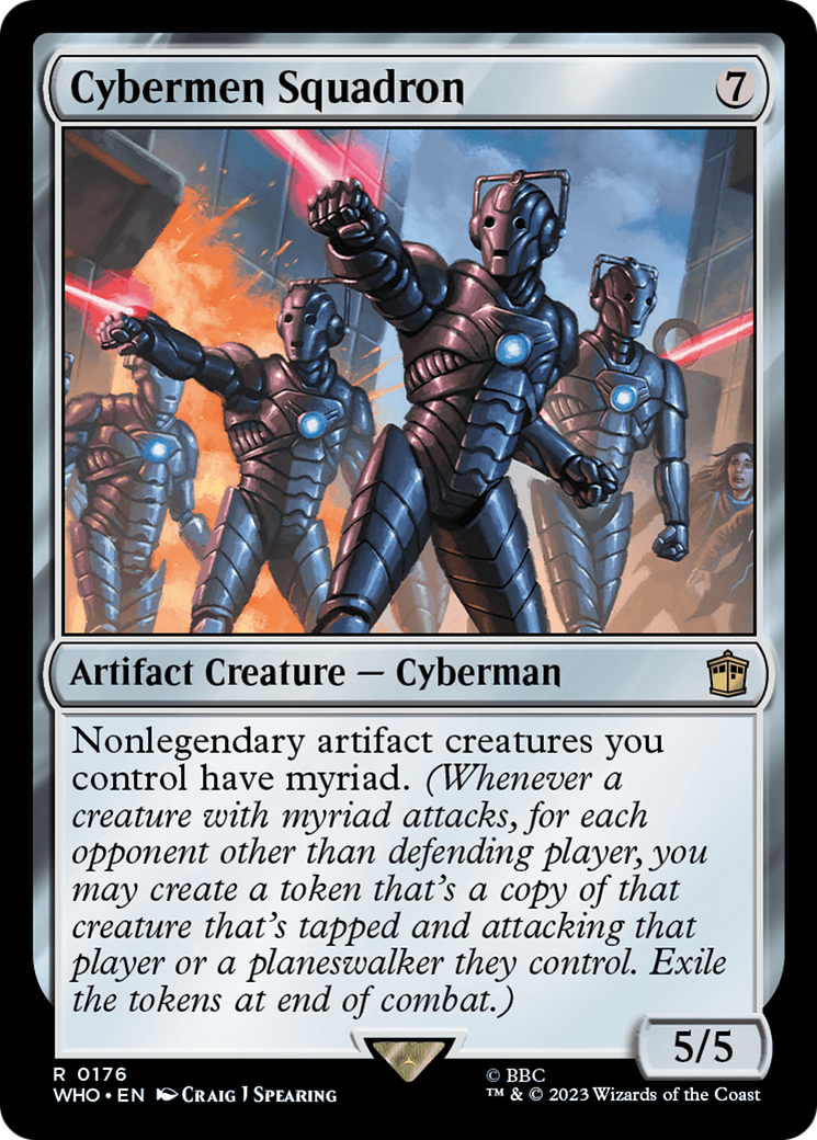 Cybermen Squadron (WHO-176) - Doctor Who Foil - Premium MTG Single from Wizards of the Coast - Just $2.73! Shop now at Game Crave Tournament Store