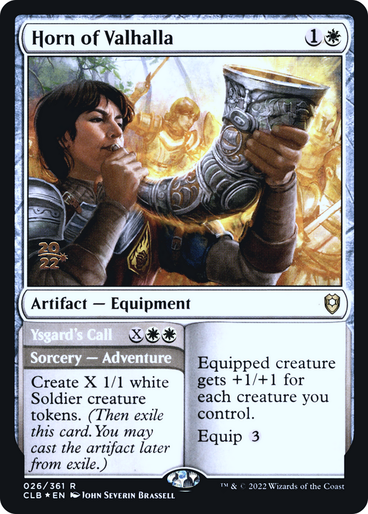 Horn of Valhalla // Ysgard's Call (PCLB-26S) - Battle for Baldur's Gate Promos Foil - Premium MTG Single from Wizards of the Coast - Just $0.27! Shop now at Game Crave Tournament Store