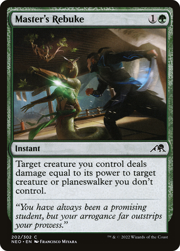 Master's Rebuke (NEO-202) - Kamigawa: Neon Dynasty - Premium MTG Single from Wizards of the Coast - Just $0.25! Shop now at Game Crave Tournament Store