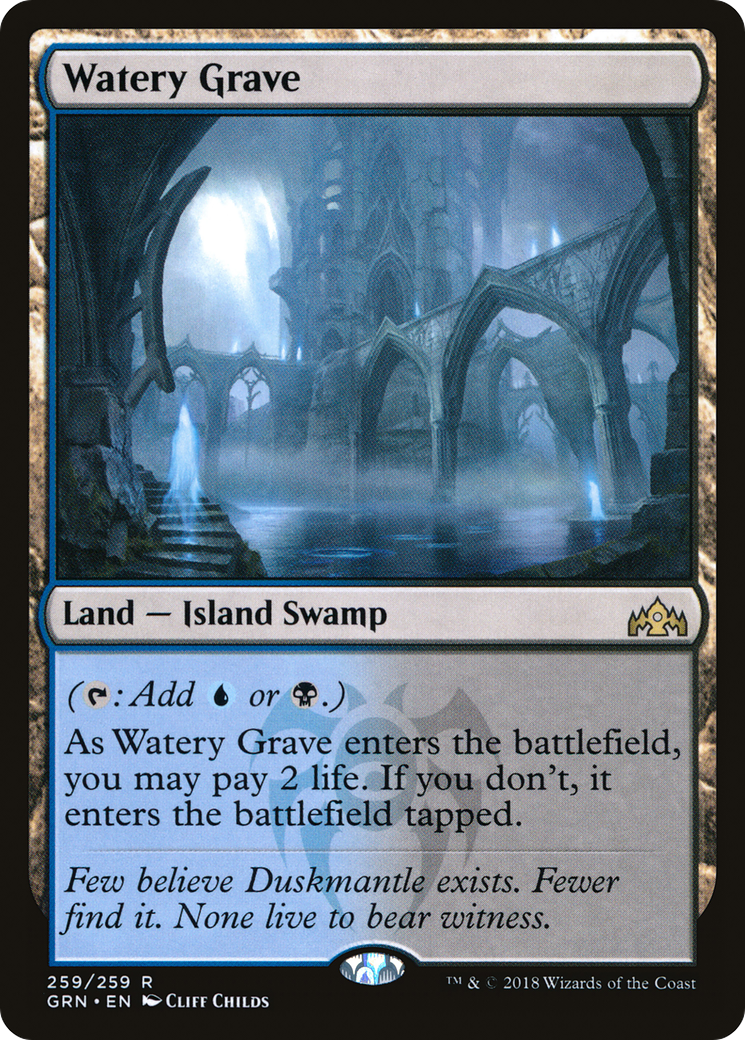 Watery Grave (GRN-259) - Guilds of Ravnica - Premium MTG Single from Wizards of the Coast - Just $10.54! Shop now at Game Crave Tournament Store