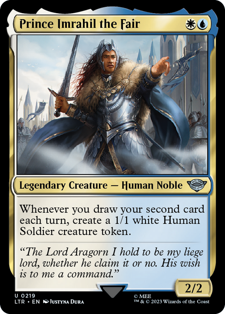 Prince Imrahil the Fair (LTR-219) - The Lord of the Rings: Tales of Middle-earth Foil - Premium MTG Single from Wizards of the Coast - Just $0.08! Shop now at Game Crave Tournament Store