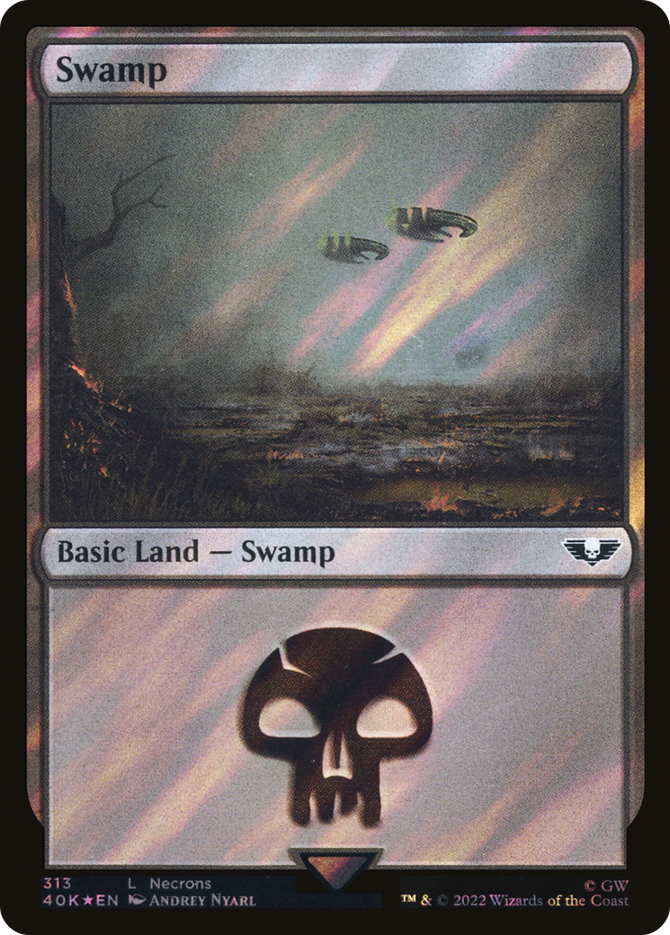 Swamp (40K-313★) - Warhammer 40,000 Commander Foil - Premium MTG Single from Wizards of the Coast - Just $0.26! Shop now at Game Crave Tournament Store