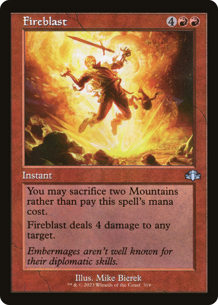 Fireblast (DMR-319) - Dominaria Remastered Foil - Premium MTG Single from Wizards of the Coast - Just $1! Shop now at Game Crave Tournament Store