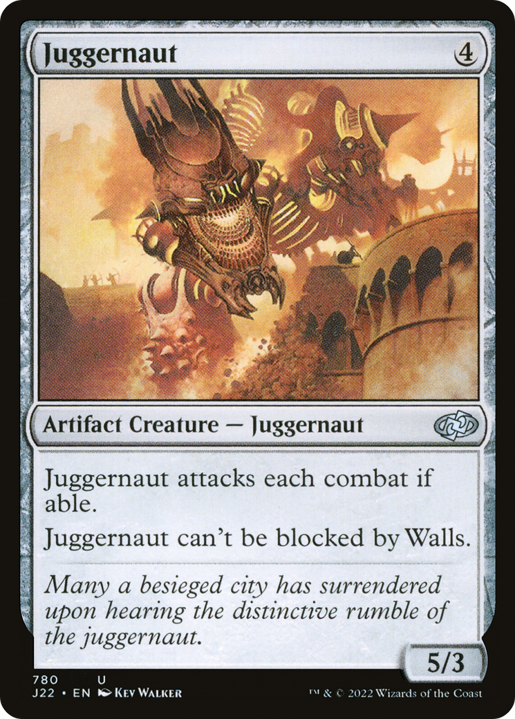 Juggernaut (J22-780) - Jumpstart 2022 - Premium MTG Single from Wizards of the Coast - Just $0.25! Shop now at Game Crave Tournament Store