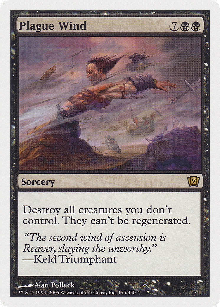 Plague Wind (9ED-155) - Ninth Edition - Premium MTG Single from Wizards of the Coast - Just $0.60! Shop now at Game Crave Tournament Store