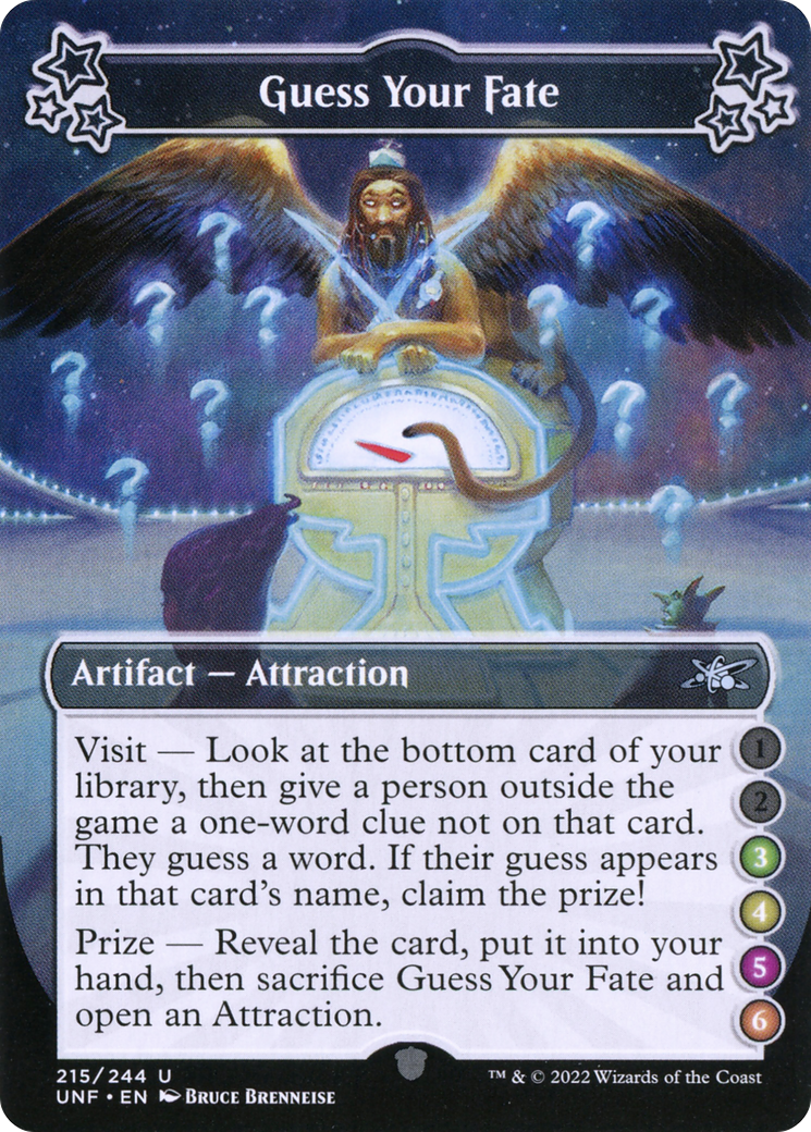 Guess Your Fate (UNF-215D) - Unfinity Foil - Premium MTG Single from Wizards of the Coast - Just $0.08! Shop now at Game Crave Tournament Store