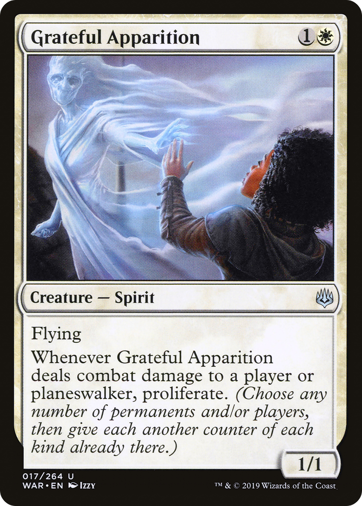 Grateful Apparition (WAR-017) - War of the Spark Foil - Premium MTG Single from Wizards of the Coast - Just $0.59! Shop now at Game Crave Tournament Store