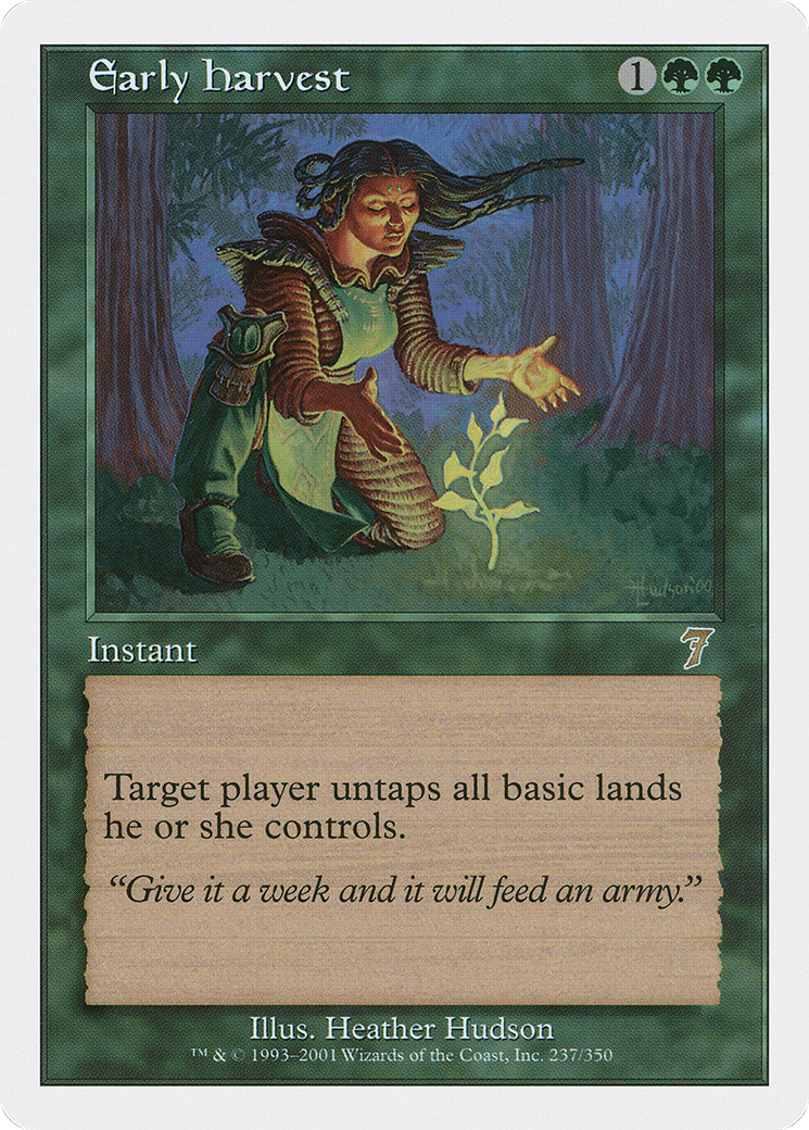 Early Harvest (7ED-237) - Seventh Edition - Premium MTG Single from Wizards of the Coast - Just $0.46! Shop now at Game Crave Tournament Store