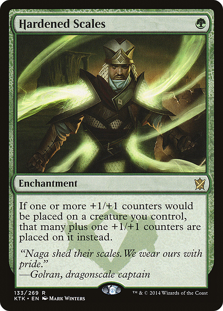 Hardened Scales (KTK-133) - Khans of Tarkir - Premium MTG Single from Wizards of the Coast - Just $0.44! Shop now at Game Crave Tournament Store