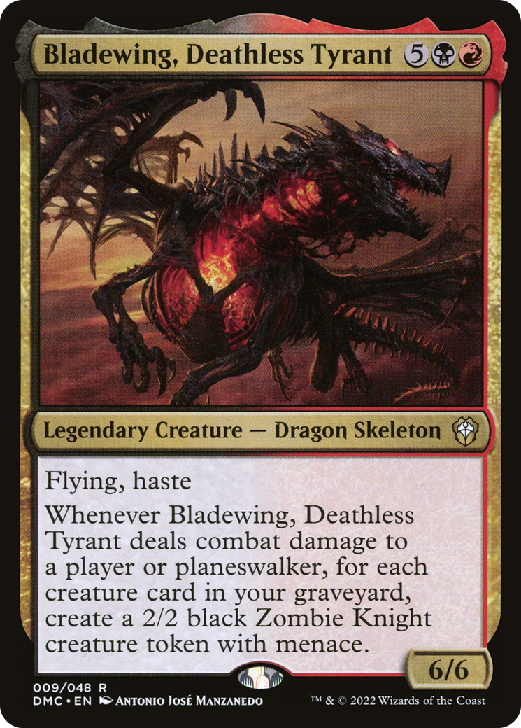 Bladewing, Deathless Tyrant (DMC-009) - Dominaria United Commander - Premium MTG Single from Wizards of the Coast - Just $0.92! Shop now at Game Crave Tournament Store